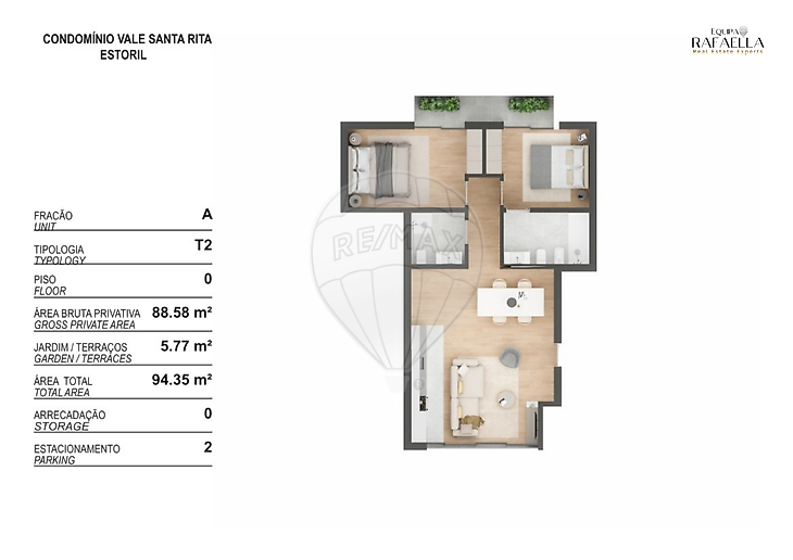 Apartamento T2 à venda em Cascais e Estoril Cascais RE MAX