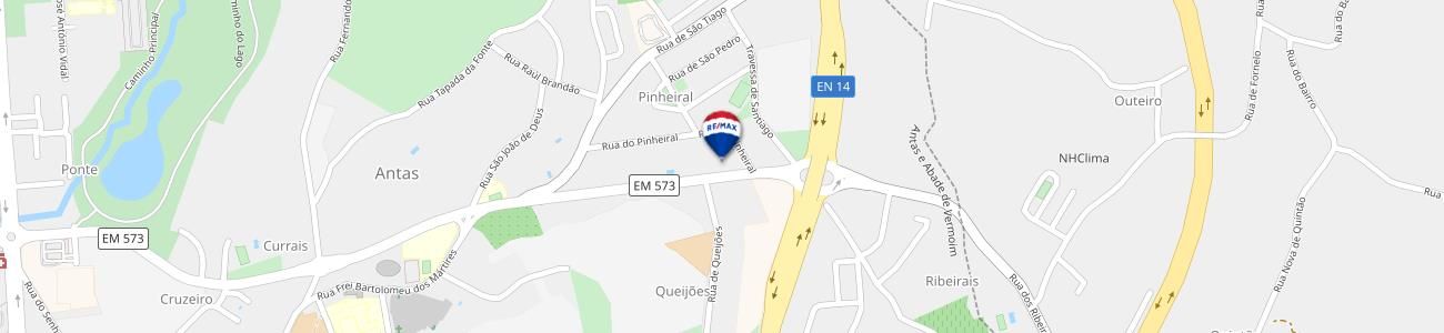 Casas de Real map