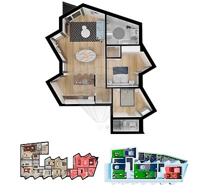 Apartamento T2 à venda em São Martinho do Porto, Alcobaça
