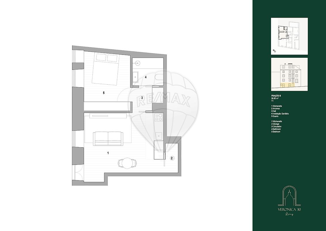 Apartamento T1 à venda em Lisboa