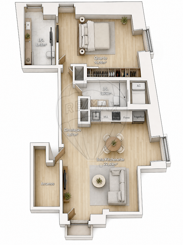 Apartamento T1 à venda em Santo António, Lisboa — foto 4