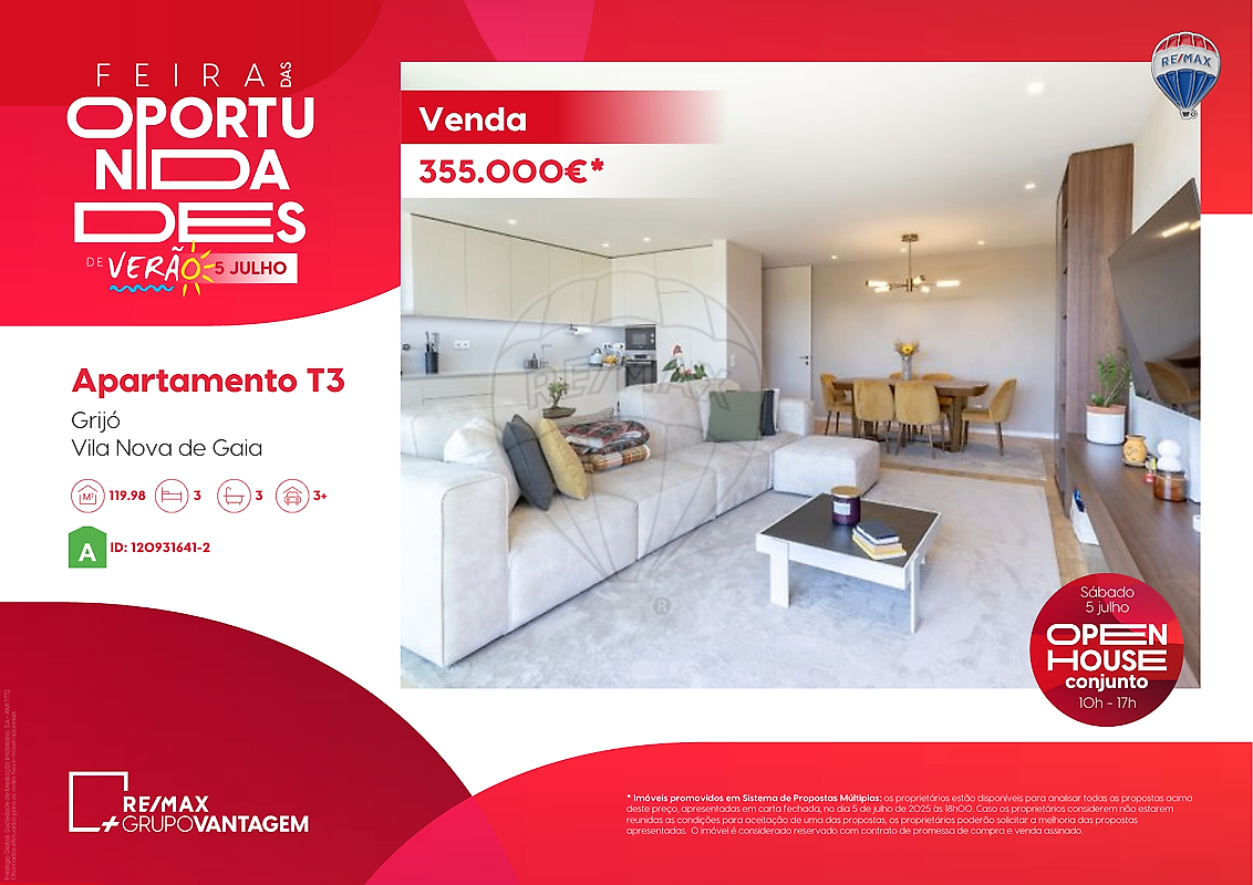 Apartamento T3 para venda
