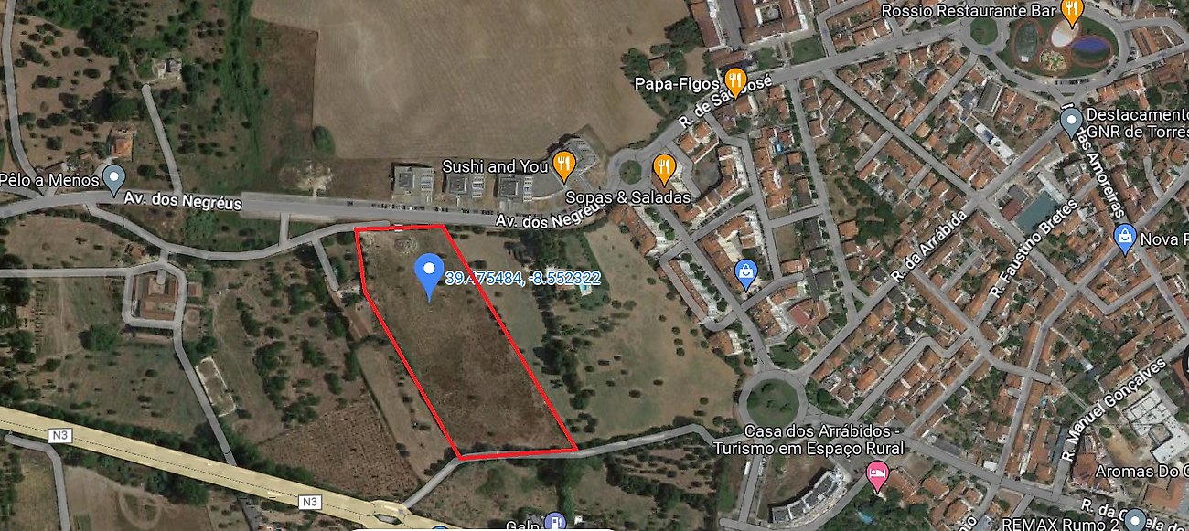 Land for sale in Torres Novas, Portugal — €1,950,000