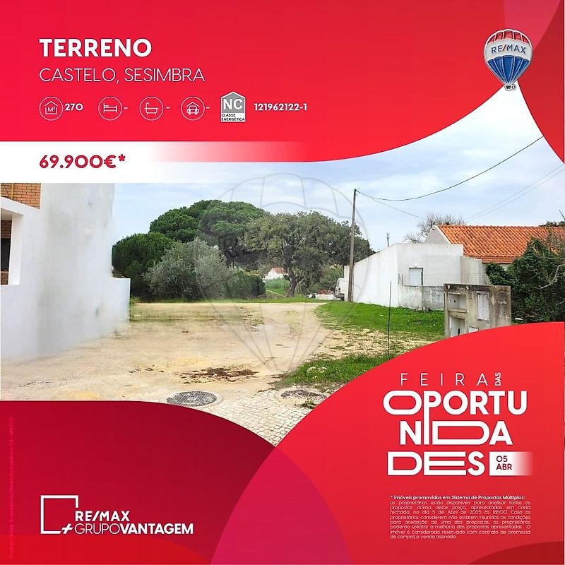 Land for sale in Sesimbra, Portugal — €78,000