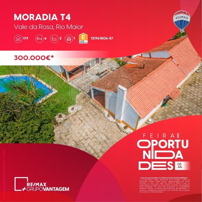 Moradia T4 para venda