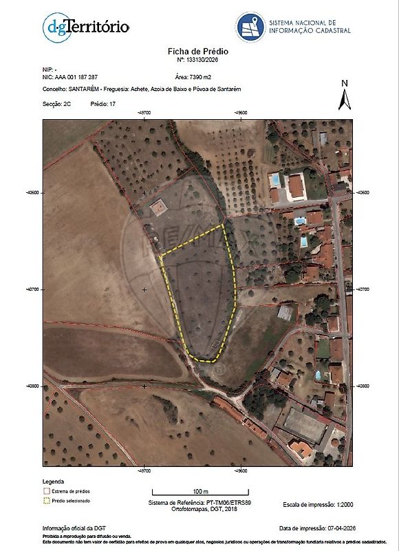 Terreno - Achete, Azoia de Baixo e Póvoa de Santarém, Santarém, Santarém