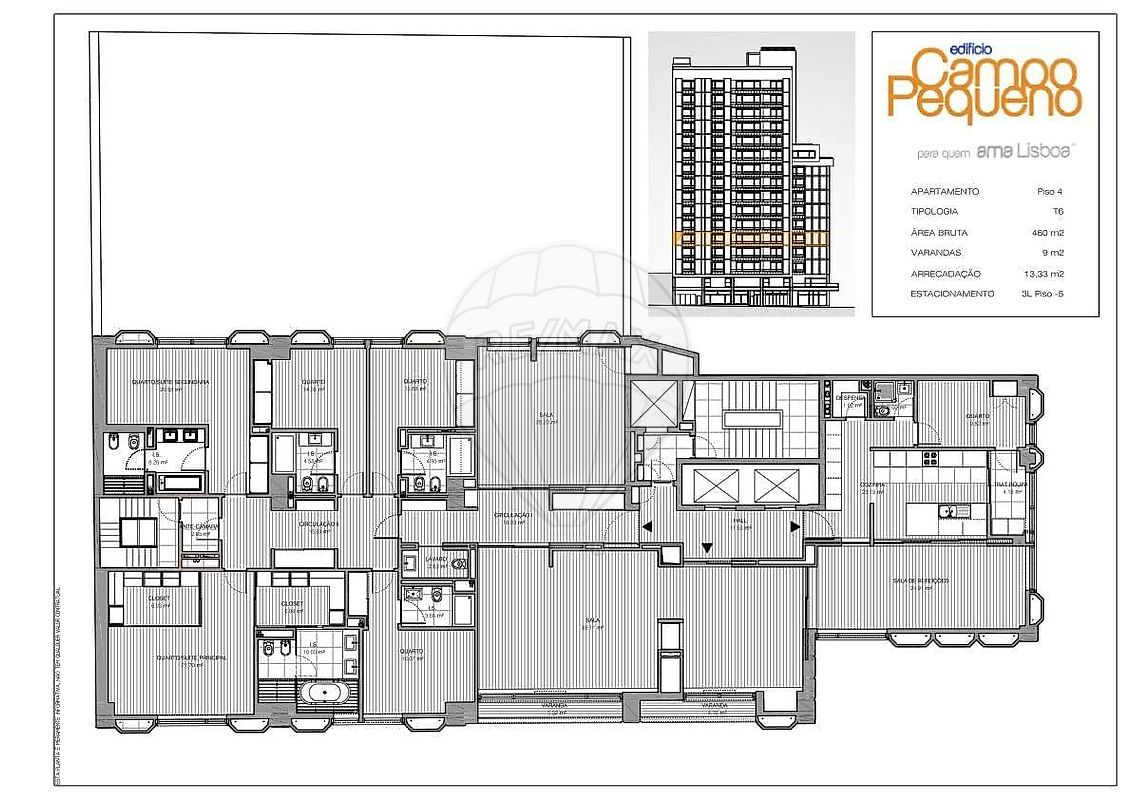 Apartamento T6 à venda em Lisboa