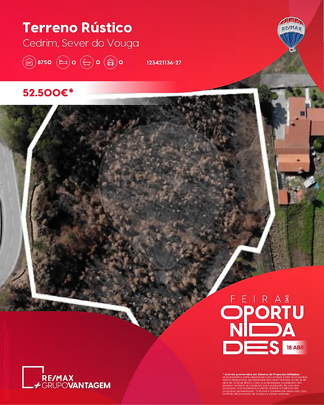 Terreno - Cedrim e Paradela, Sever do Vouga, Aveiro