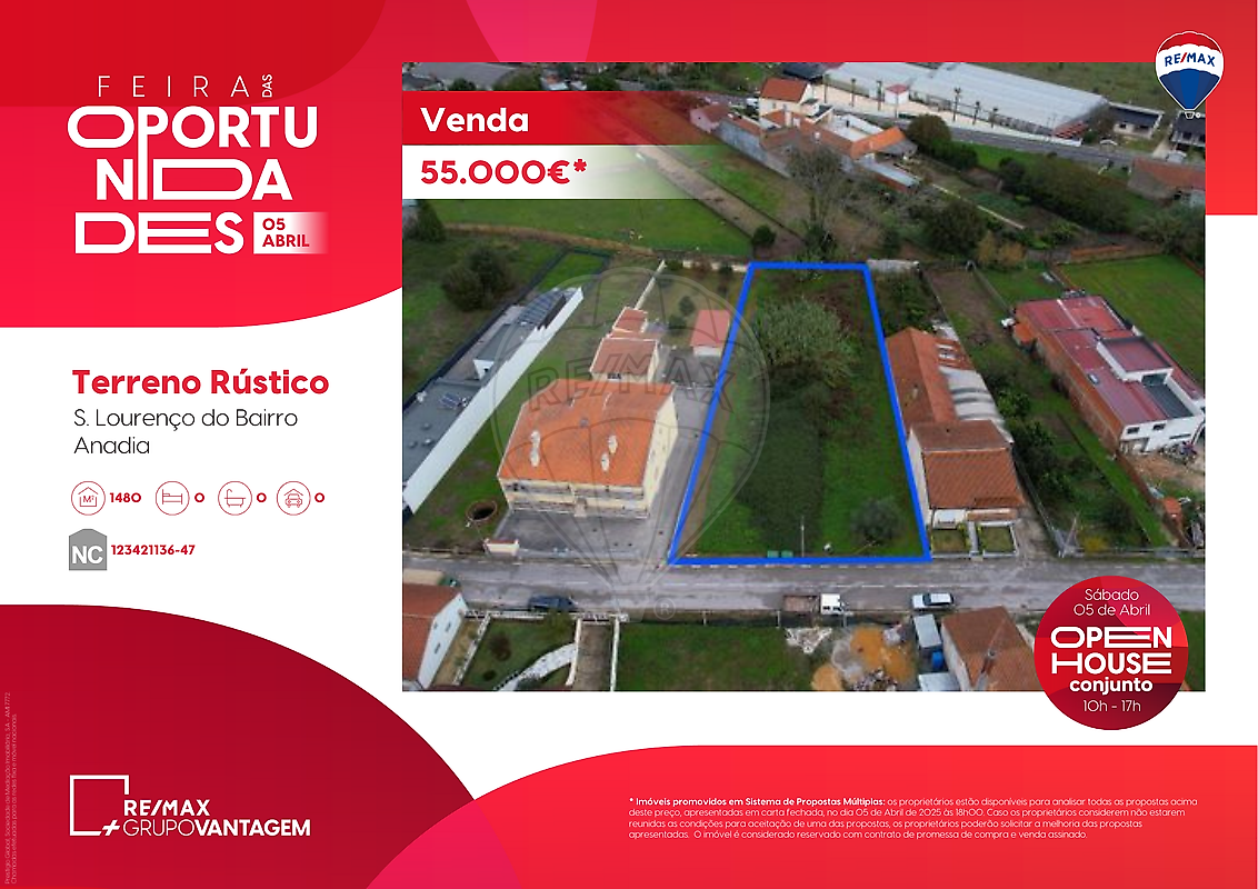 Land for sale in Anadia, Portugal — €70,000