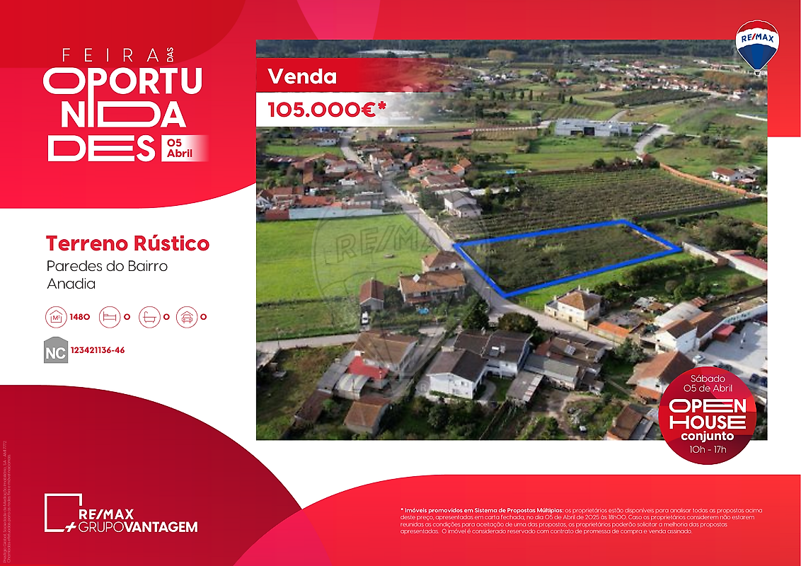 Land for sale in Anadia, Portugal — €125,000