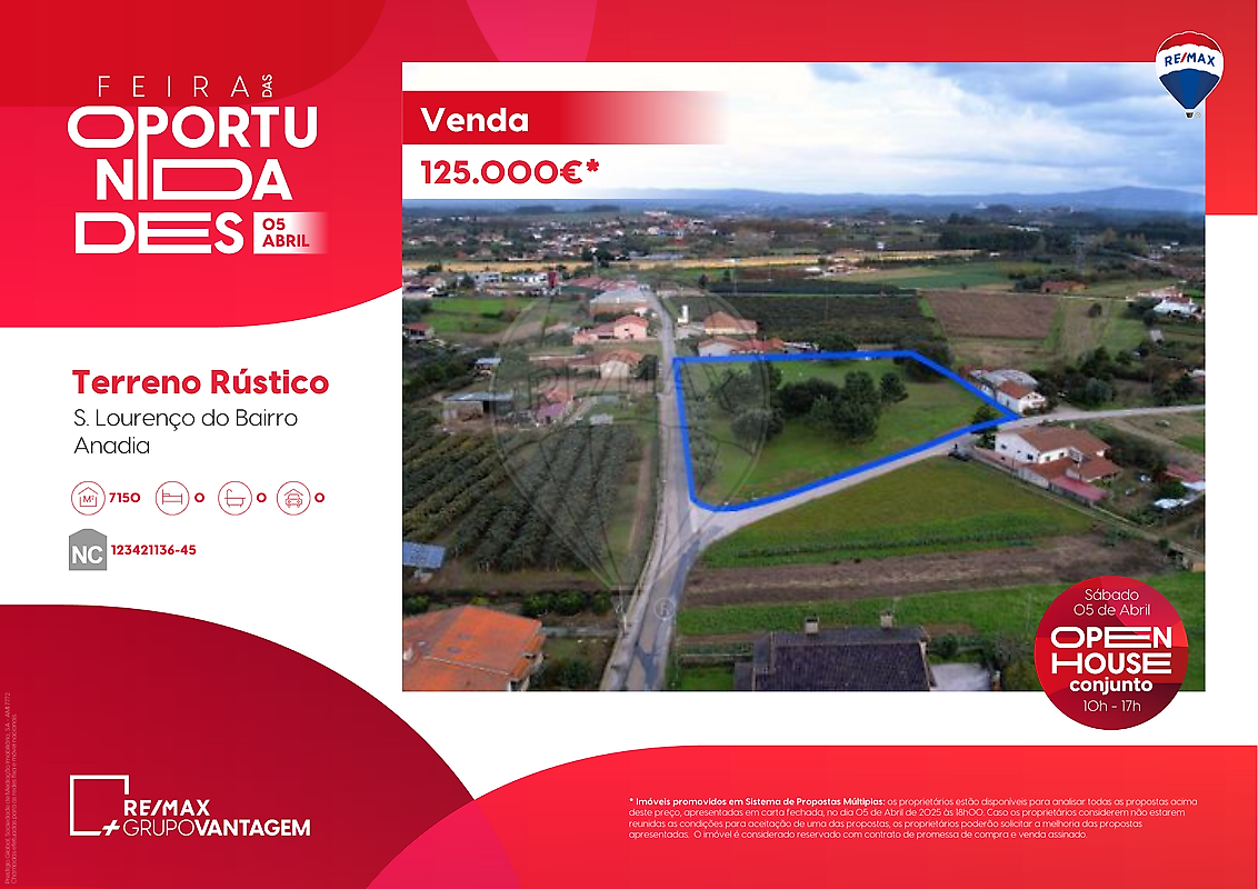 Land for sale in Anadia, Portugal — €150,000