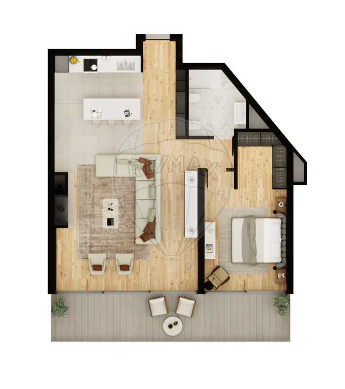 Apartamento T1 para venda
