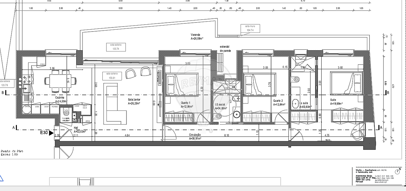 Apartamento T3 à venda em Leiria