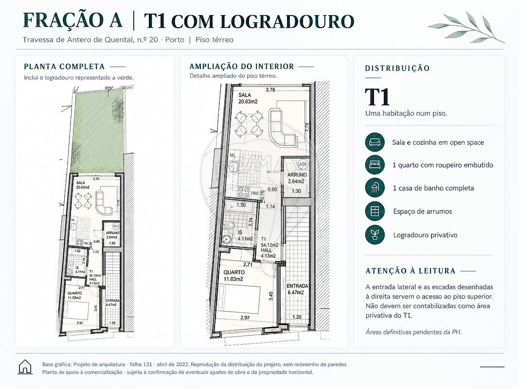 Apartamento T1 à venda em Cedofeita, Santo Ildefonso, Sé, Miragaia, São Nicolau e Vitória, Porto — foto 9