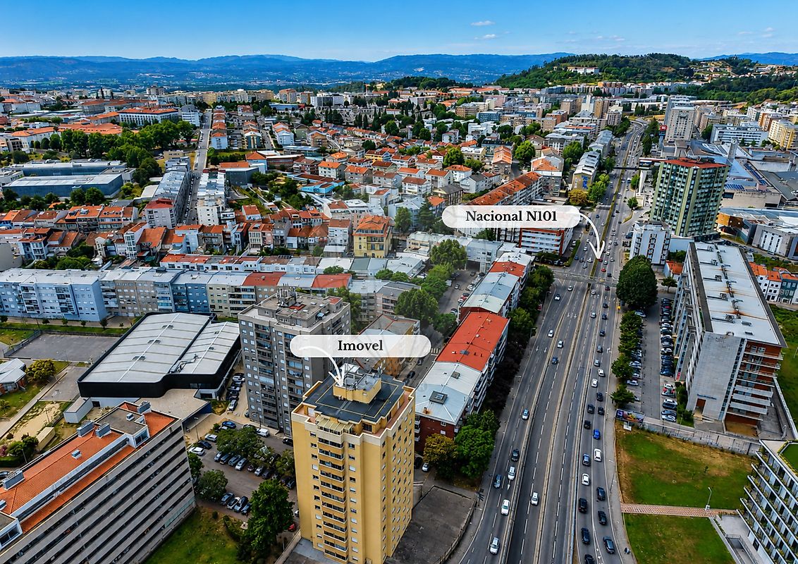 Apartamento T3 para arrendar em Braga