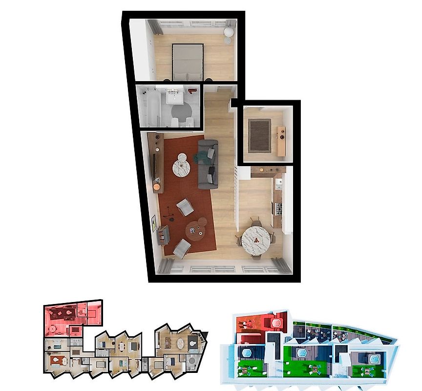 Apartamento T1 à venda em Alcobaça