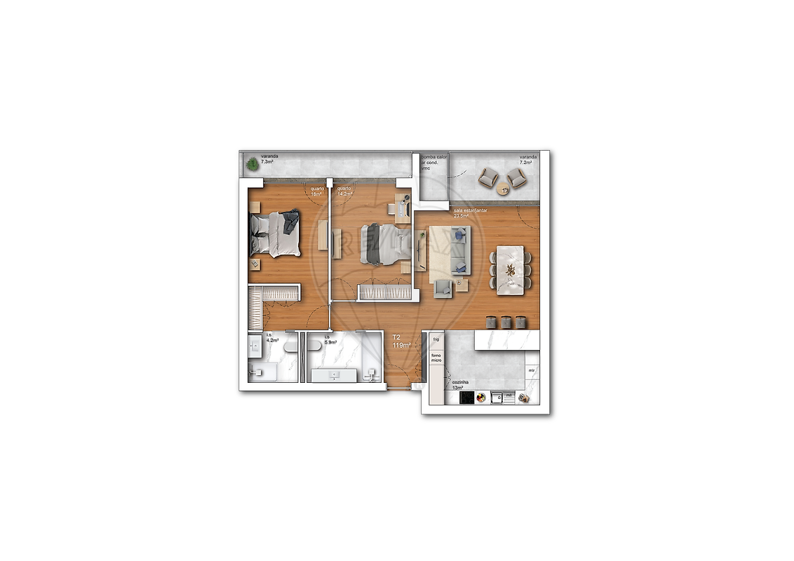 Apartamento T2 à venda em Oliveira de Frades, Souto de Lafões e Sejães, Oliveira de Frades — foto 14