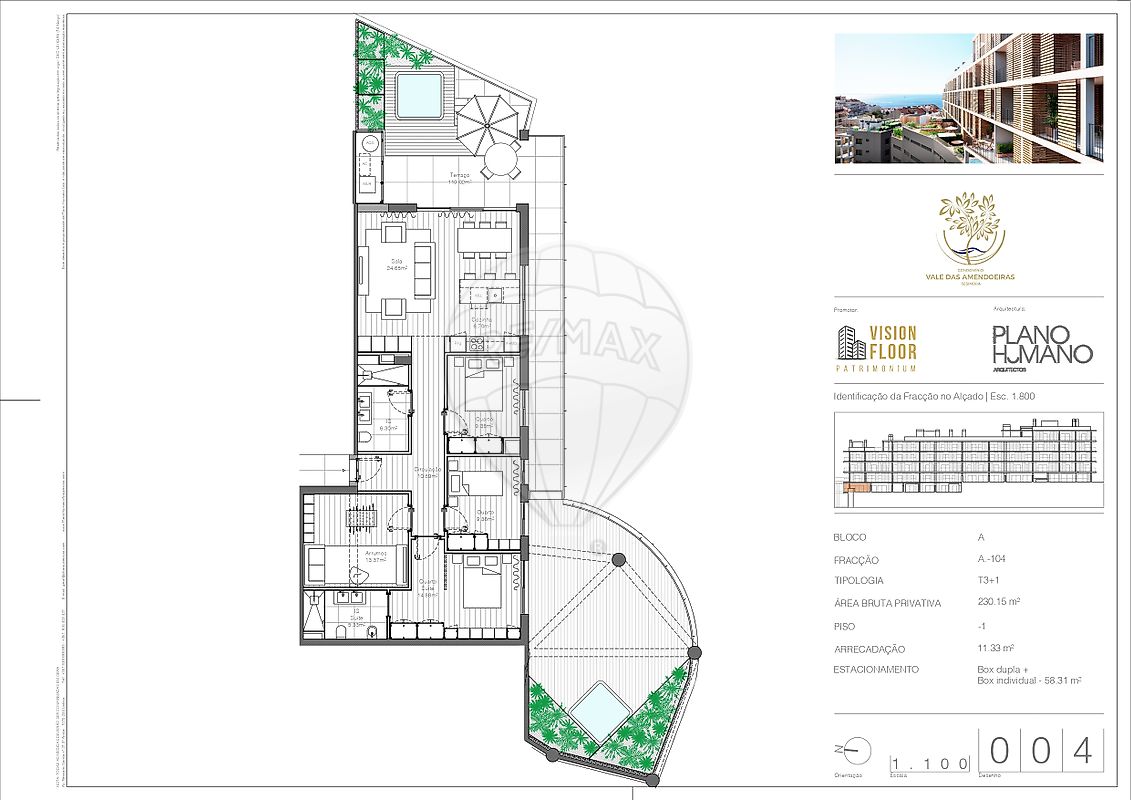 Apartamento T3 à venda em Praia do Ouro