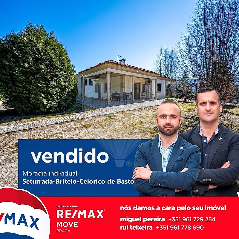 Moradia T4 à venda em Britelo, Gémeos e Ourilhe, €399.000