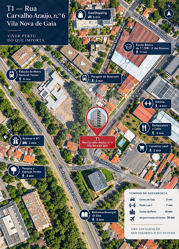 Apartamento T1 à venda em Vila Nova de Gaia